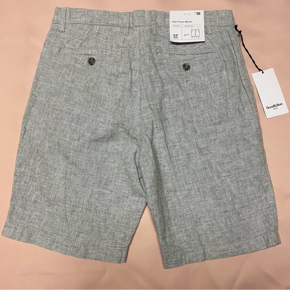 Goodfellow & Co Shorts Nwt Goodfellow Co Mens Linden Flat Front Shorts Gray Poshmark